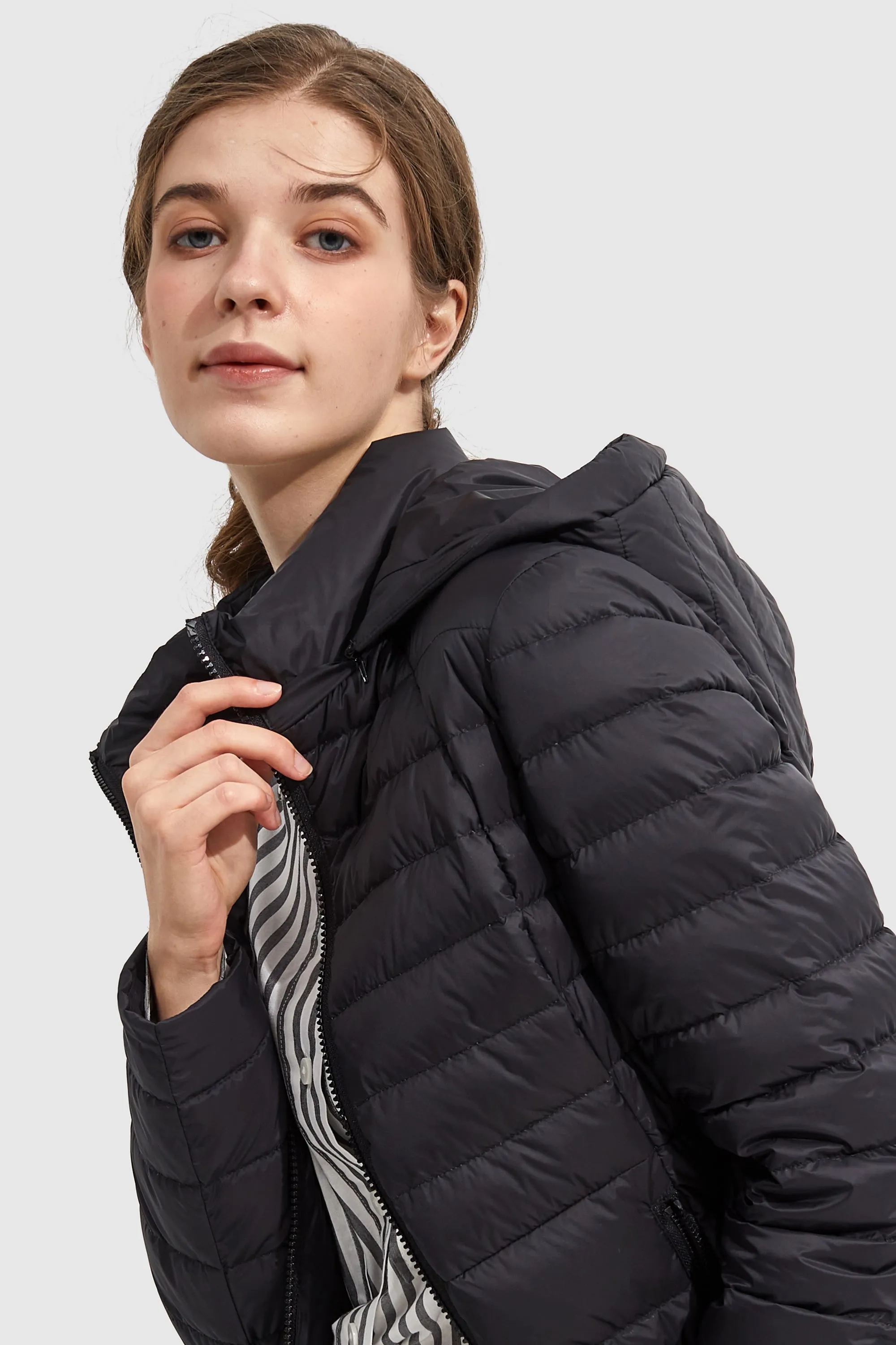 Stand Collar Light Quilted Down Jacket