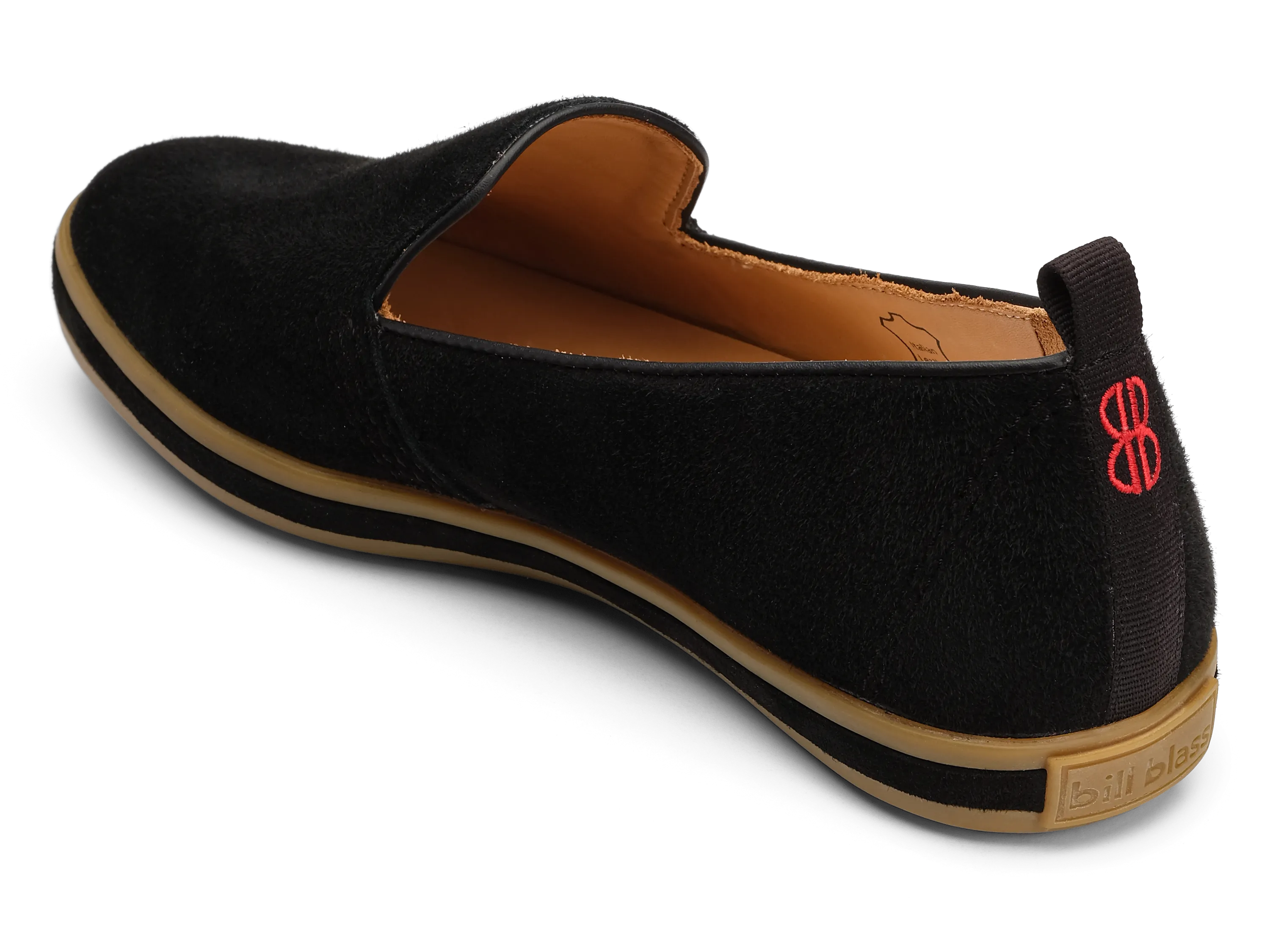 Sutton Suede Slip On - Black