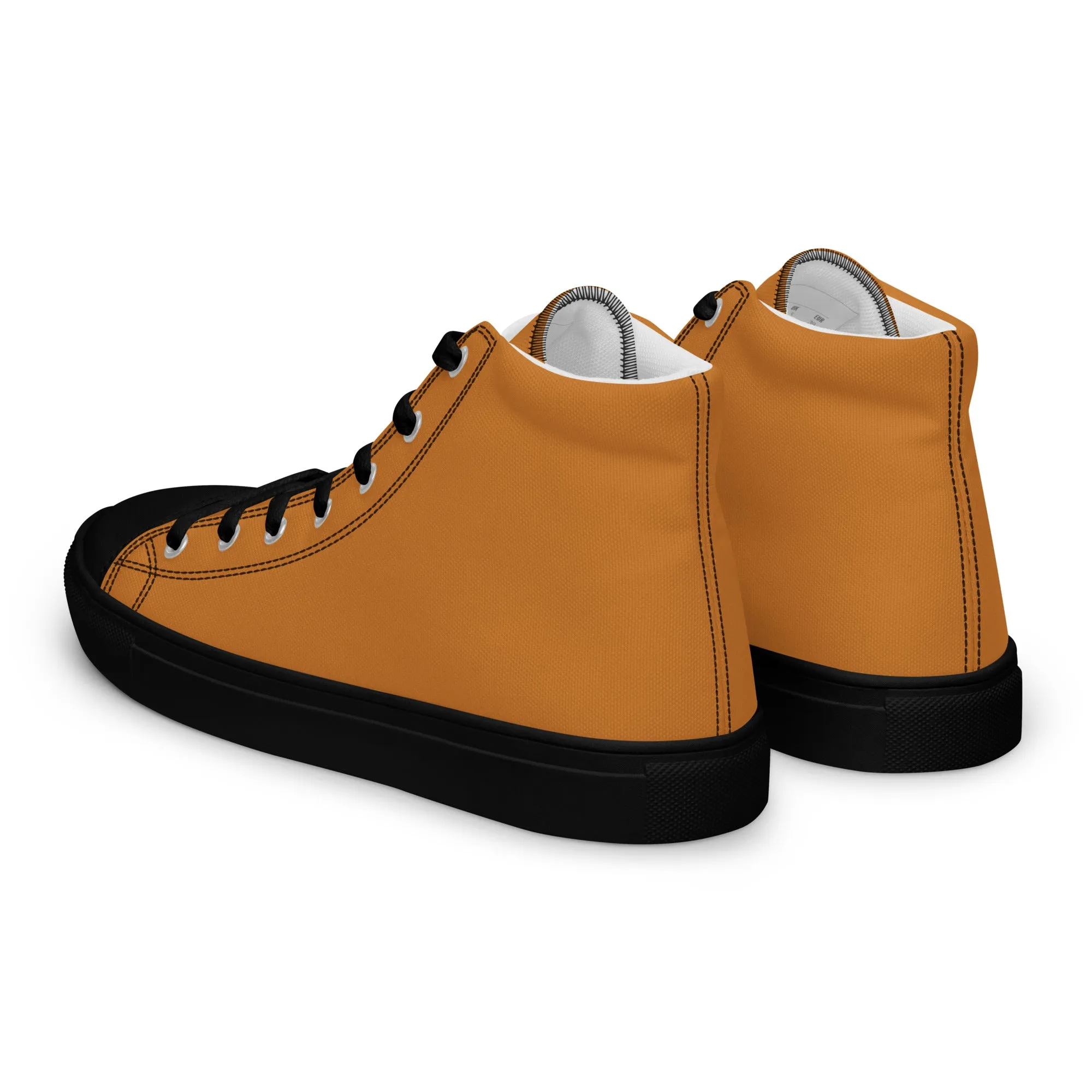 Women’s high top canvas shoes Bronze/Black