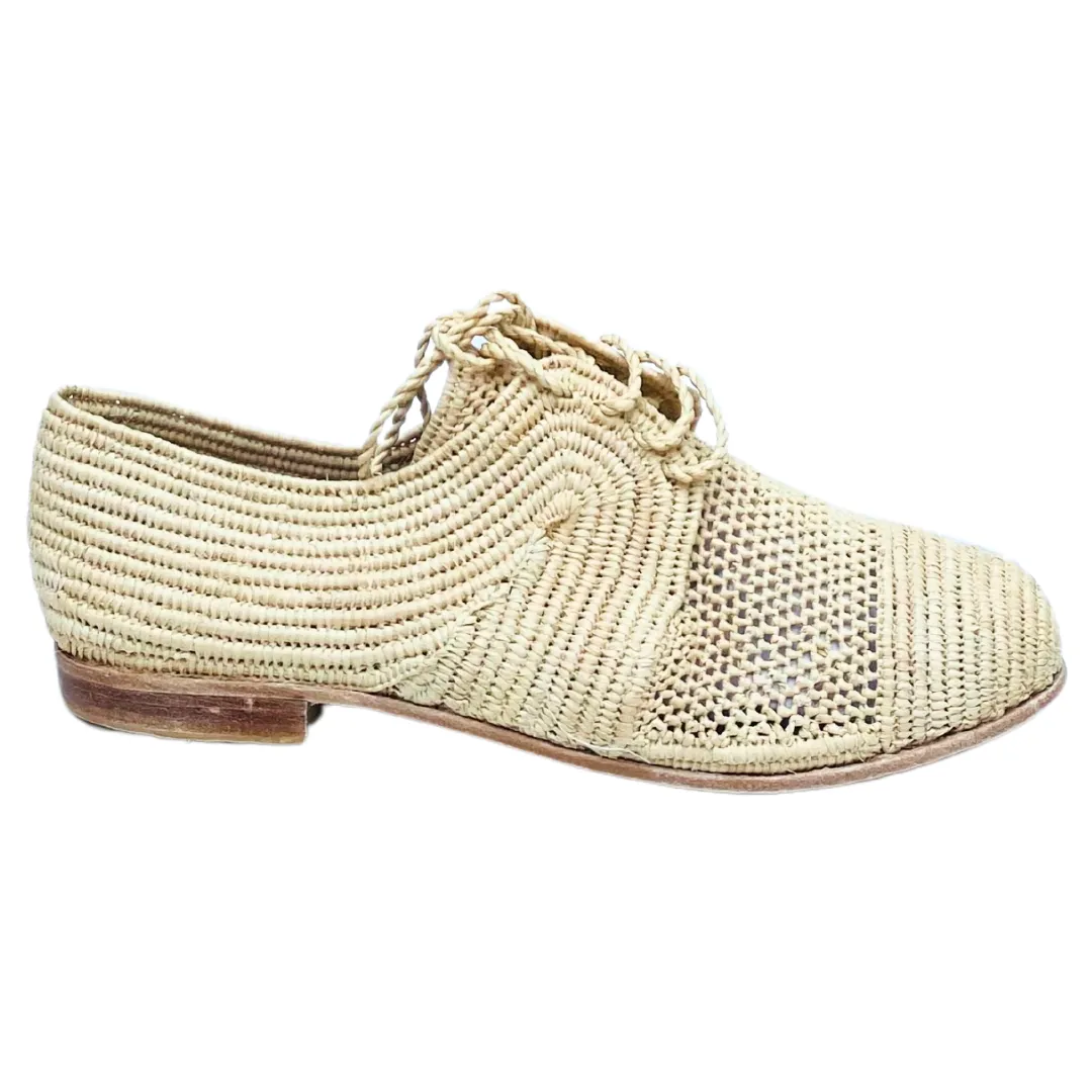 Women's Raffia Oxford Open Weave (Natural)