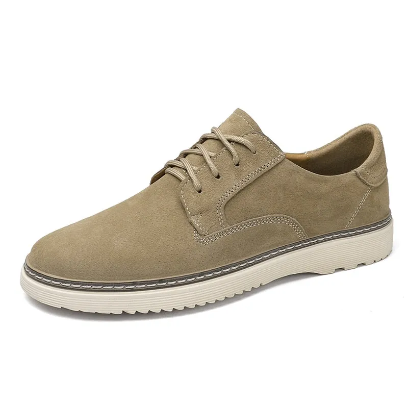 Xituodai  Men's Suede Leather Sneakers Fashion Khaki Casual Shoe Male Walking Shoes High Quality Office Oxford Shoes for Men Loafers