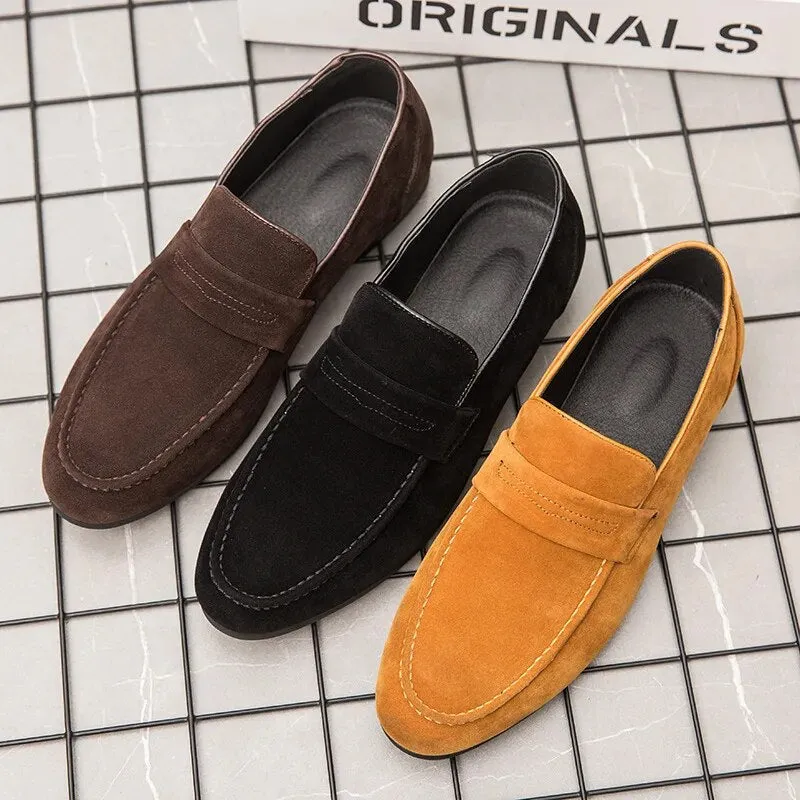 Xituodai  Slip On Men Casual Shoes Comfortable Fashion Luxury Brand High Quality Suede Leather Slipper Loafers Summer Shoes