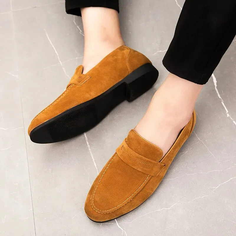 Xituodai  Slip On Men Casual Shoes Comfortable Fashion Luxury Brand High Quality Suede Leather Slipper Loafers Summer Shoes