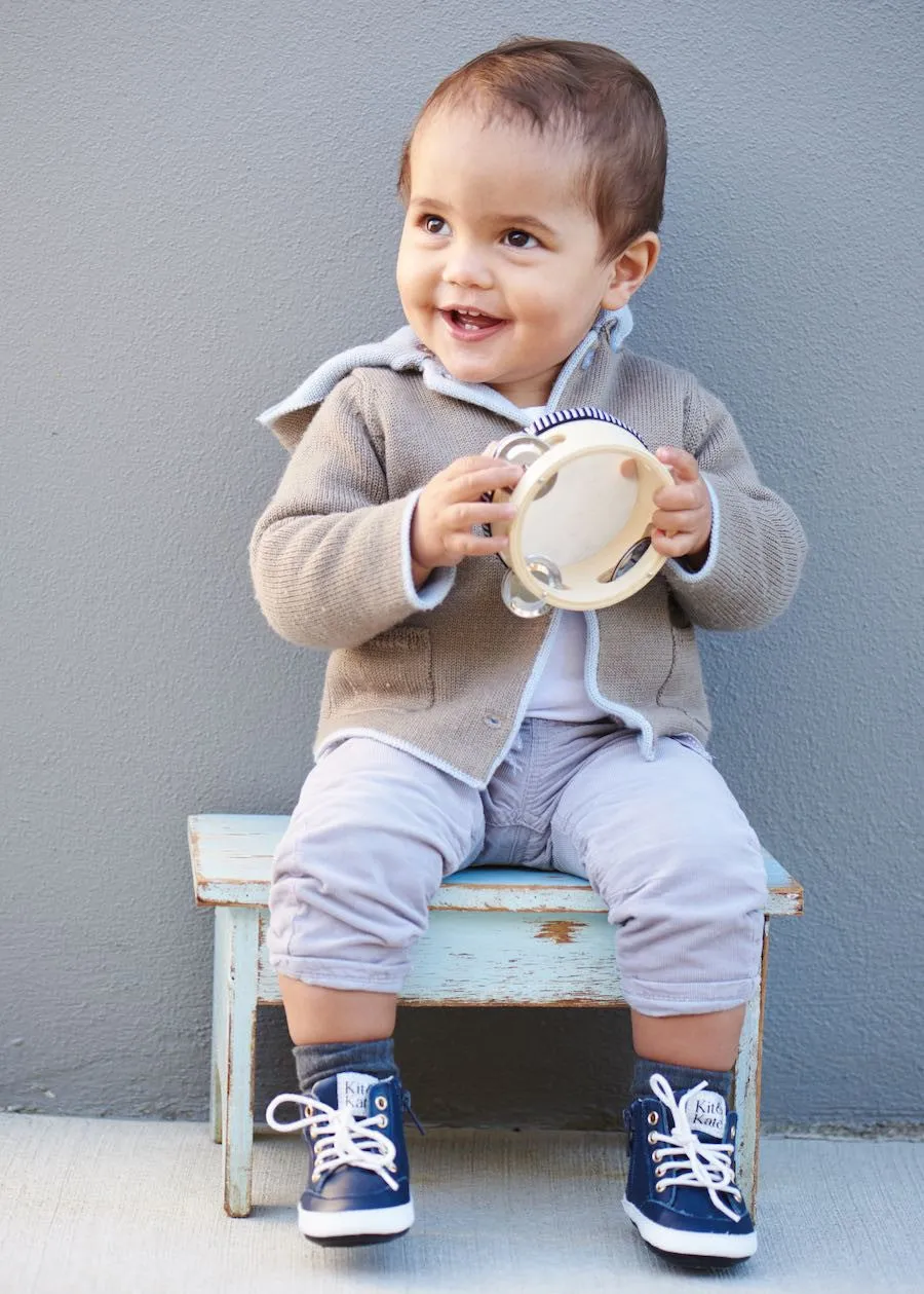 z Brooklyn Baby High Top Sneakers Navy